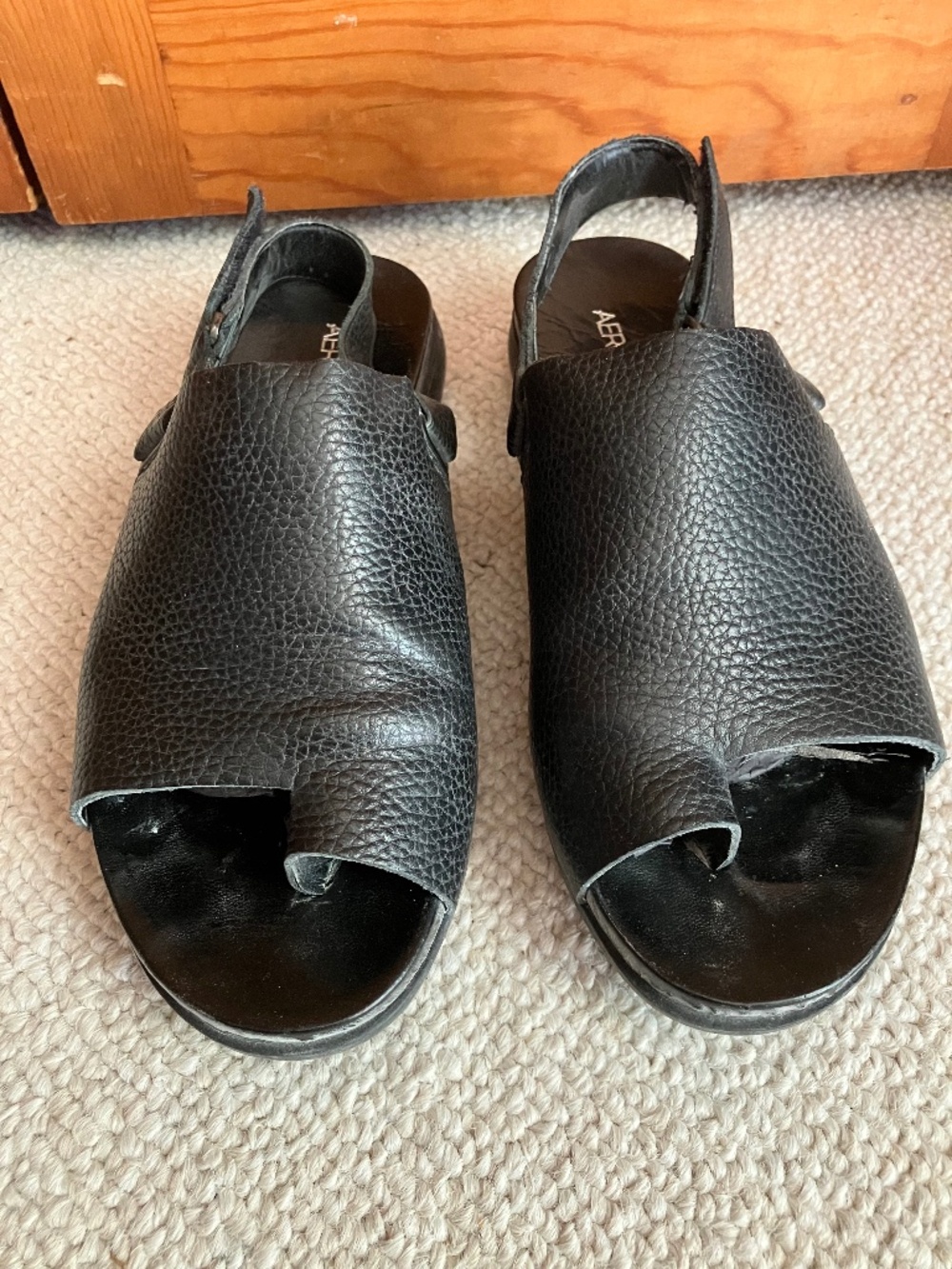 Aerosoles 7 M open-toe leather sandals